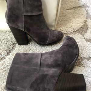 Rag & Bone Newbury Booties in Grey Suede 6.5